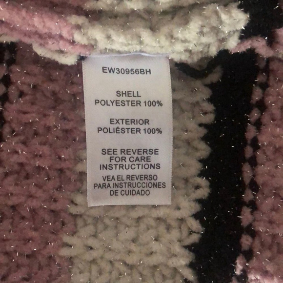 EN Créme | Chunky Glitter Striped Sweater With A Bell Sleeves NWOT - Picture 4 of 7